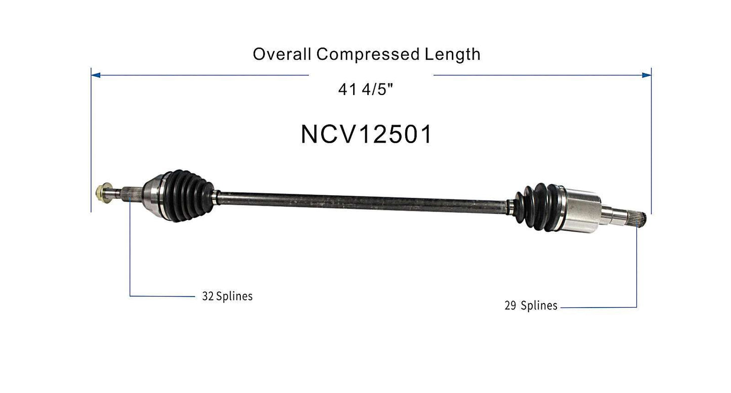 GSP CV Axle Assembly NCV12501 image 6