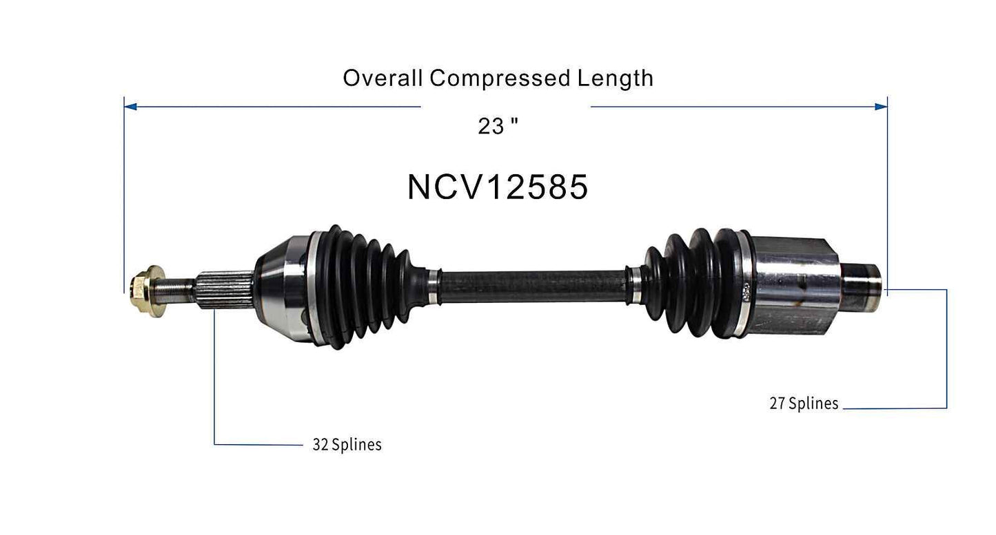 GSP CV Axle Assembly NCV12585 image 6