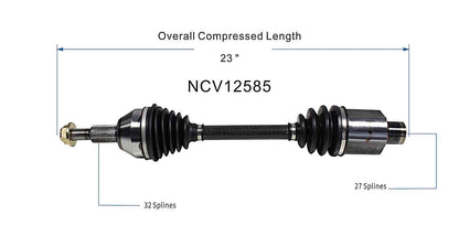 GSP CV Axle Assembly NCV12585 image 6