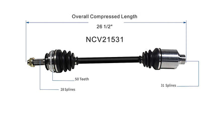GSP CV Axle Assembly NCV21531 image 6