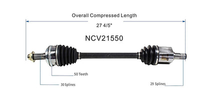 GSP CV Axle Assembly NCV21550