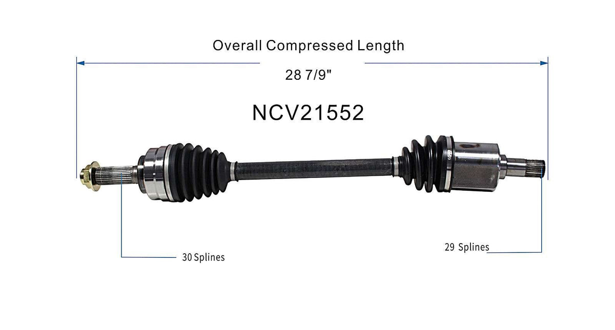 GSP CV Axle Assembly NCV21552 image 6