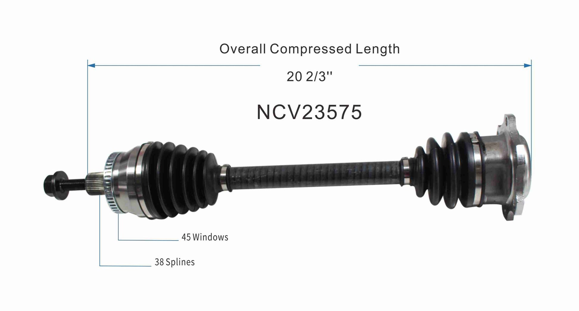 GSP CV Axle Assembly NCV23575 image 6