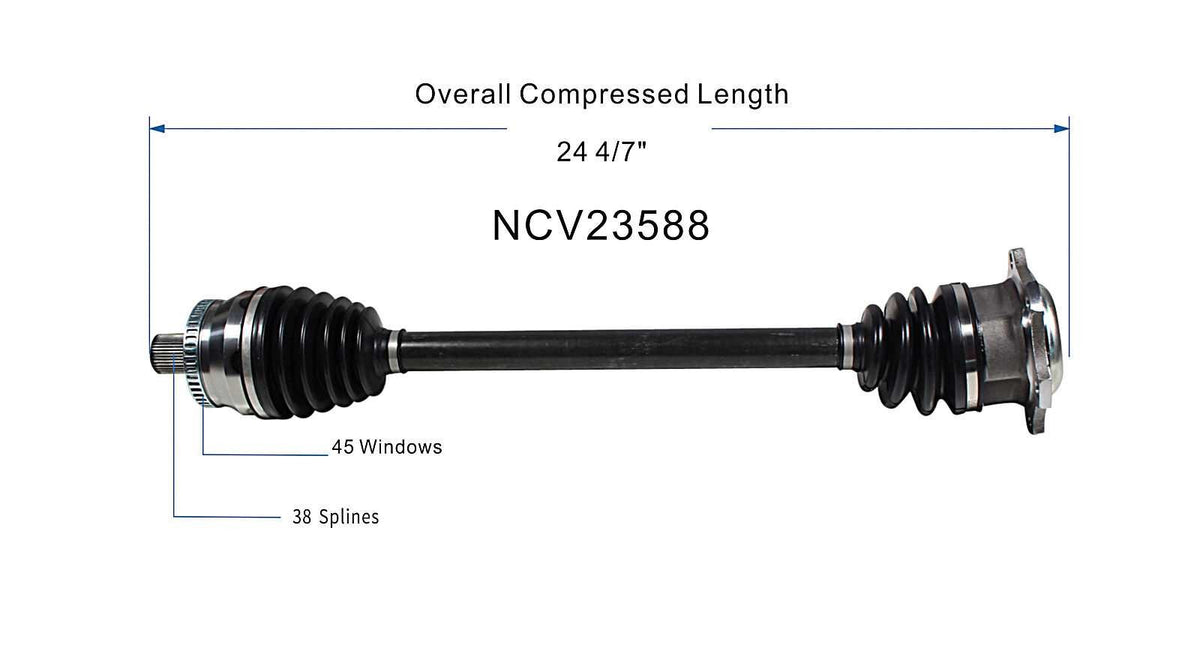 GSP CV Axle Assembly NCV23588 image 6