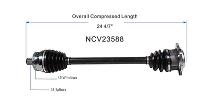 GSP CV Axle Assembly NCV23588 image 6