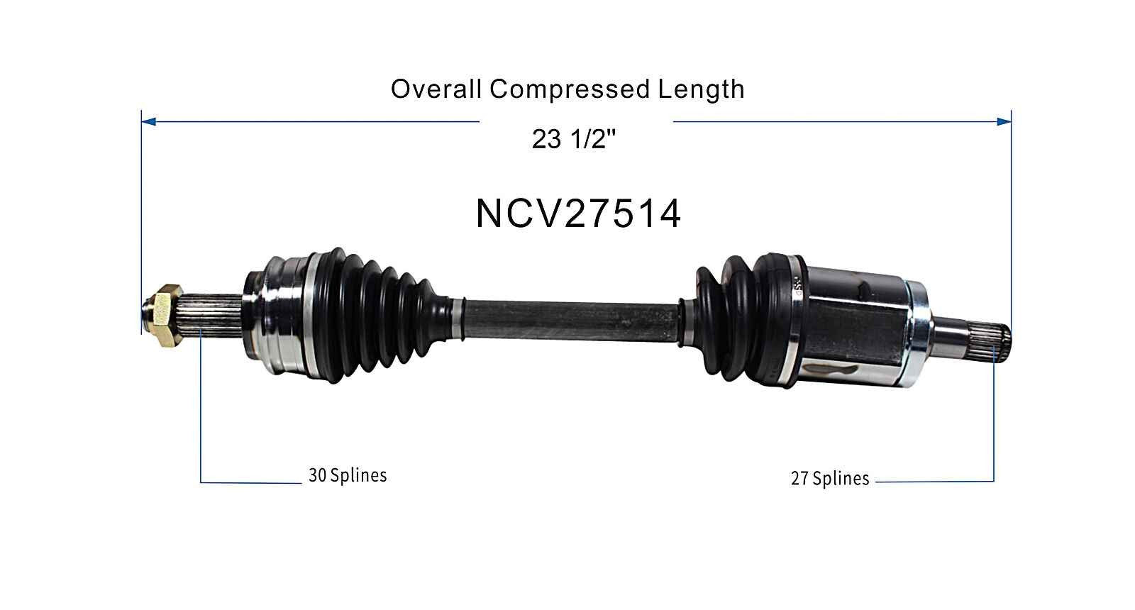 GSP CV Axle Assembly NCV27514 image 6