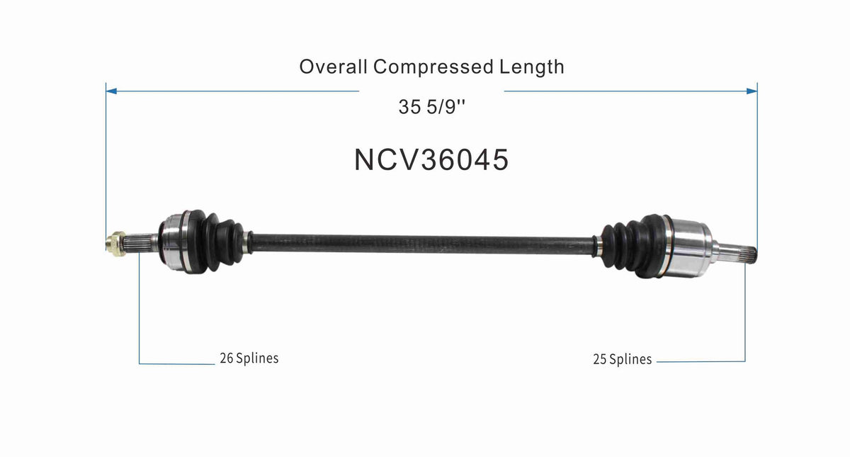 GSP CV Axle Assembly NCV36045 image 6