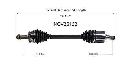 GSP CV Axle Assembly NCV36123 image 6