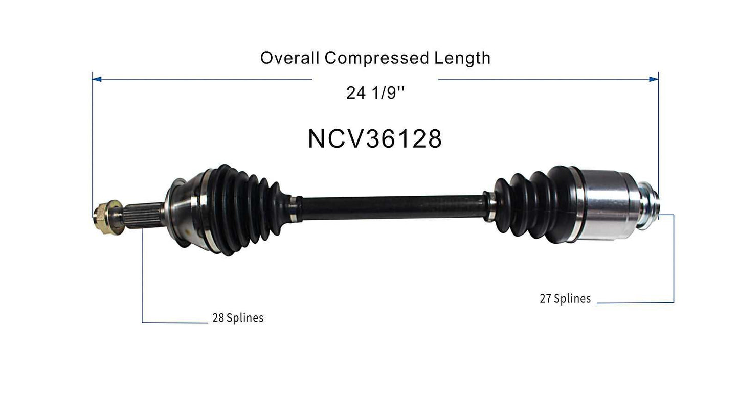 GSP CV Axle Assembly NCV36128 image 6