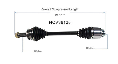 GSP CV Axle Assembly NCV36128 image 6