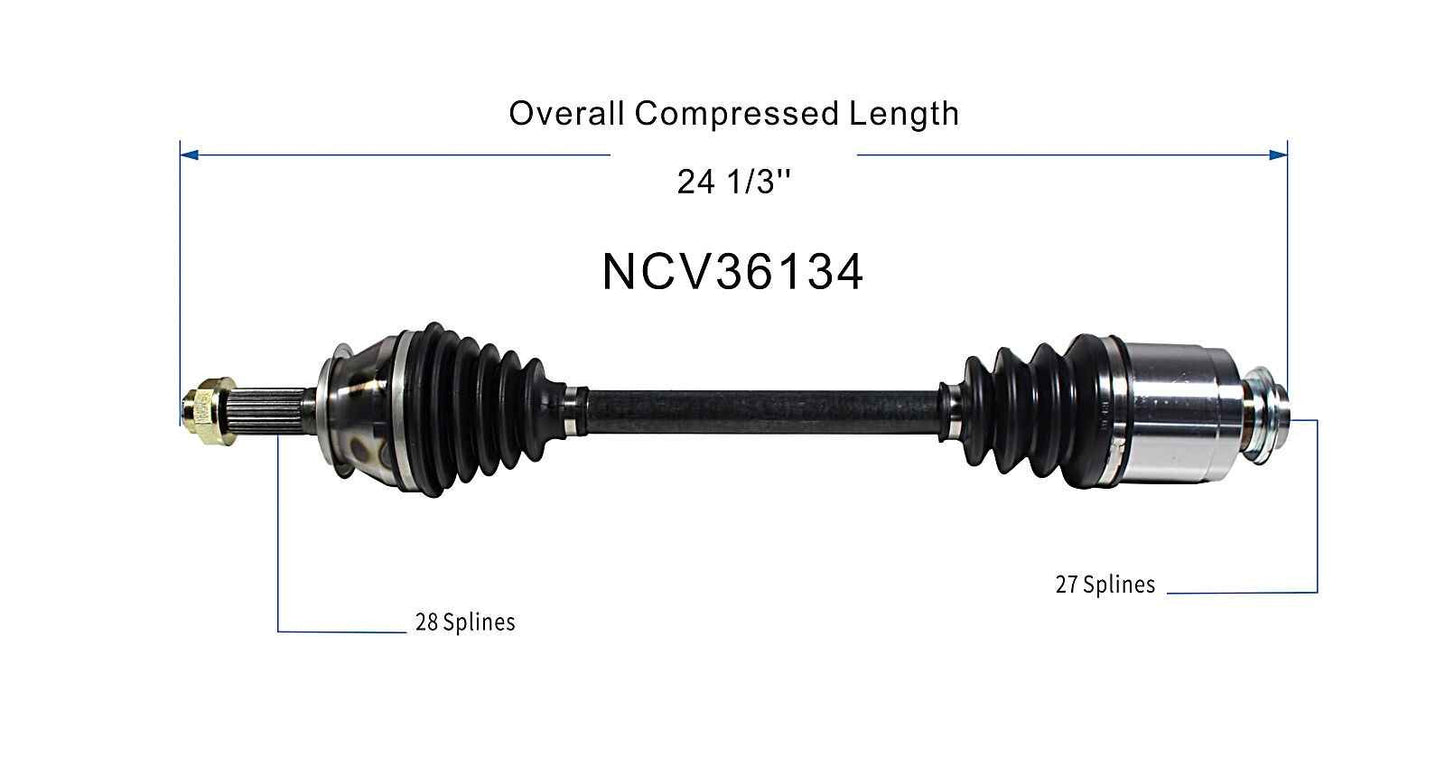 GSP CV Axle Assembly NCV36134 image 6