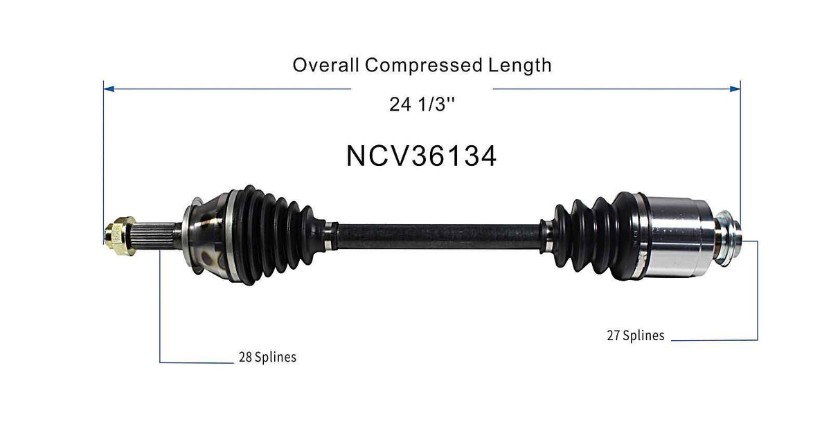 GSP CV Axle Assembly NCV36134 image 6