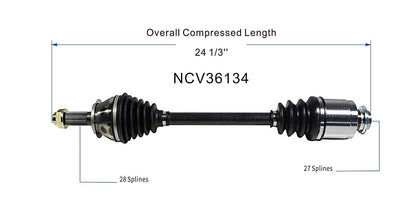 GSP CV Axle Assembly NCV36134 image 6