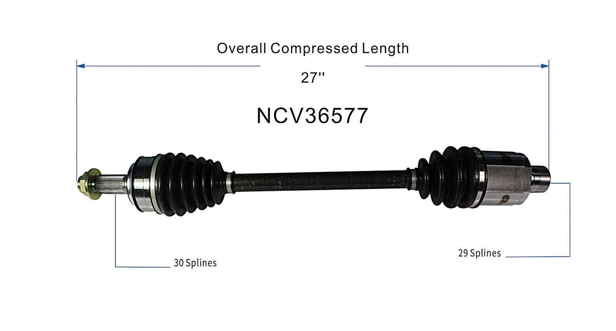GSP CV Axle Assembly NCV36577 image 6