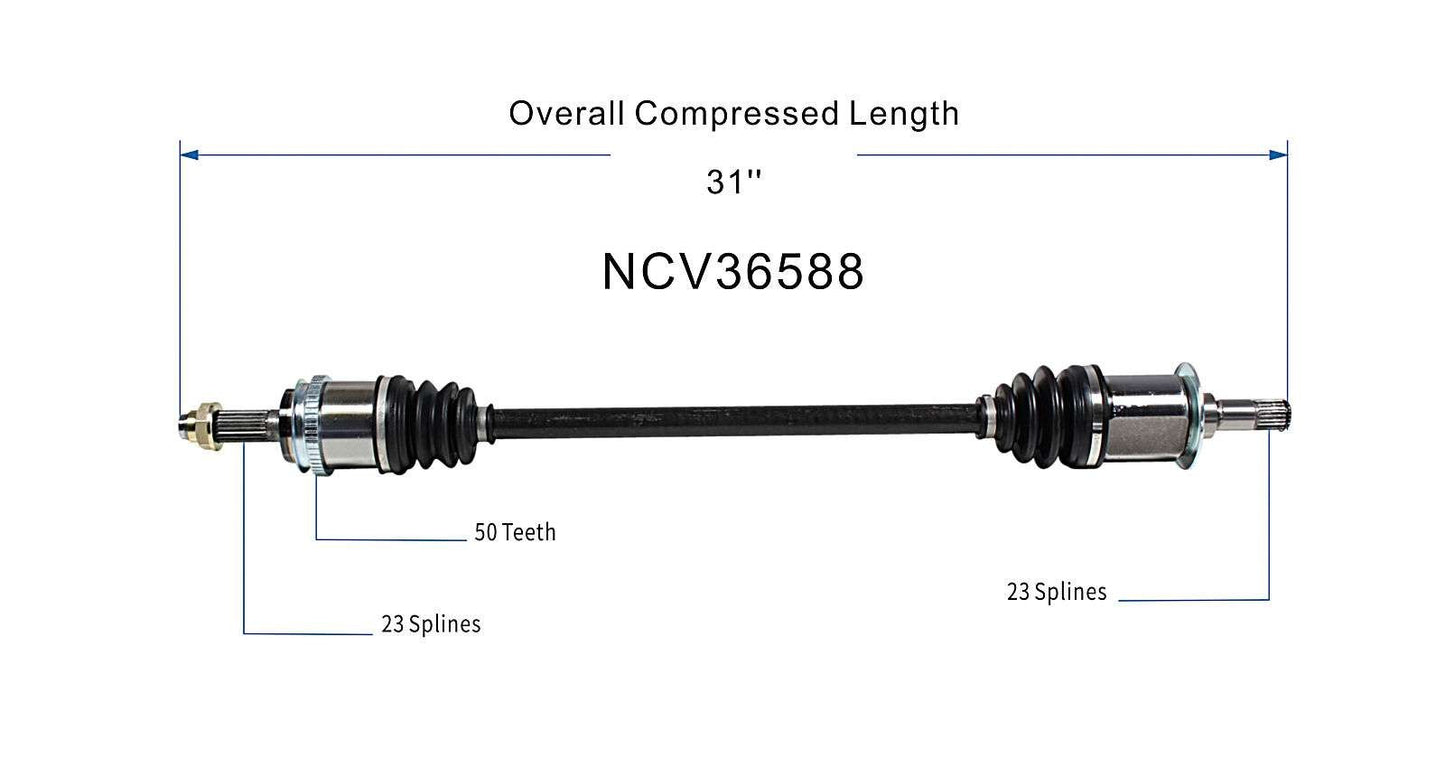 GSP CV Axle Assembly NCV36588 image 6