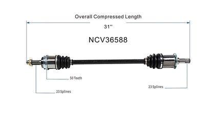 GSP CV Axle Assembly NCV36588 image 6