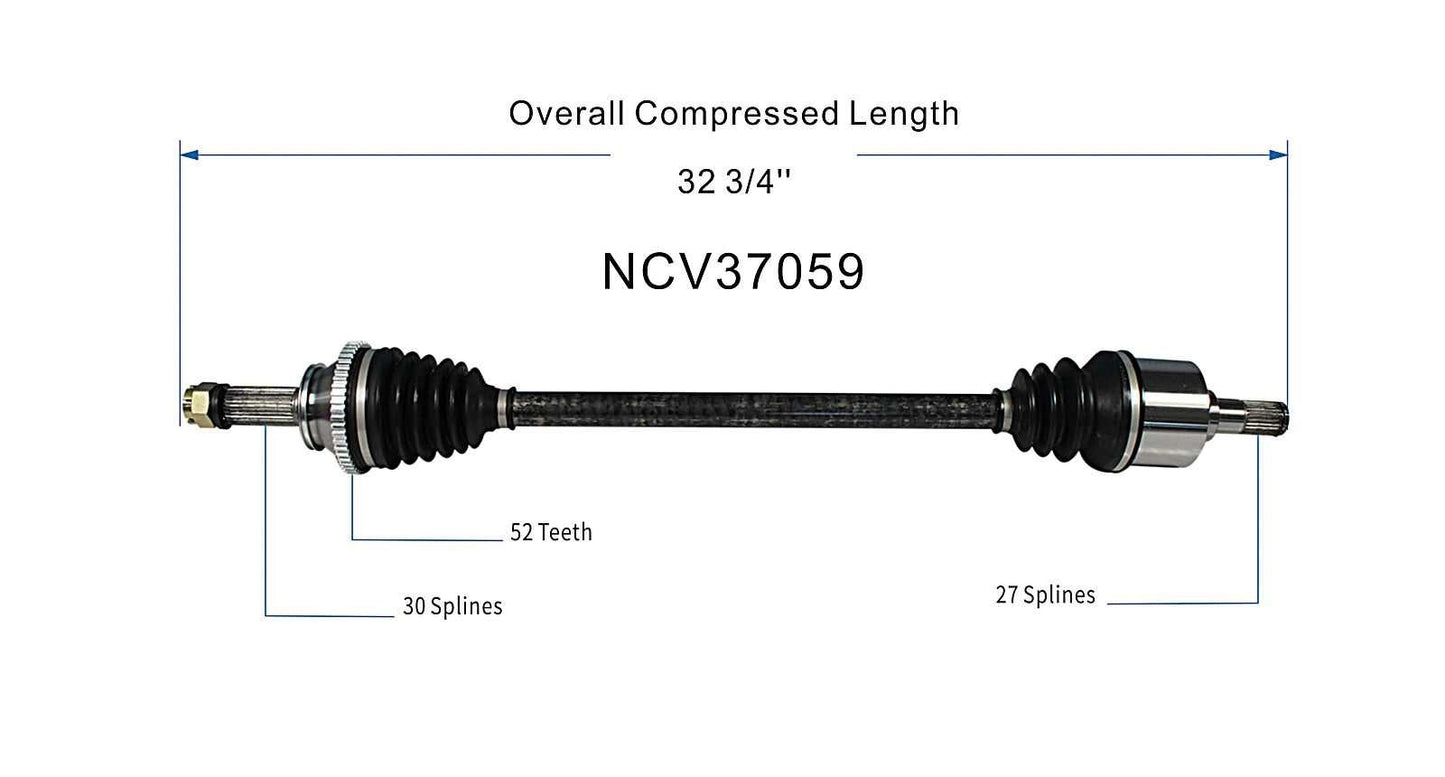 GSP CV Axle Assembly NCV37059