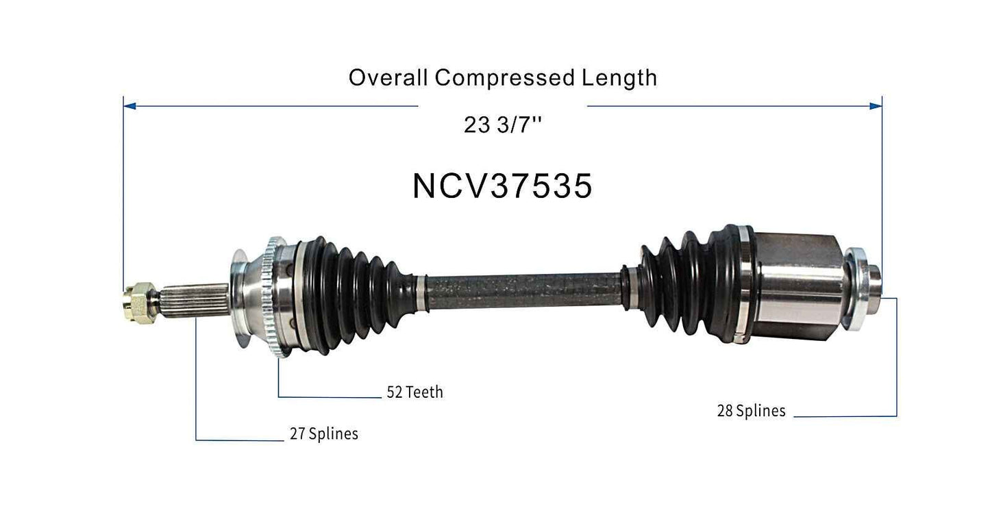 GSP CV Axle Assembly NCV37535 image 6