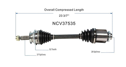 GSP CV Axle Assembly NCV37535 image 6