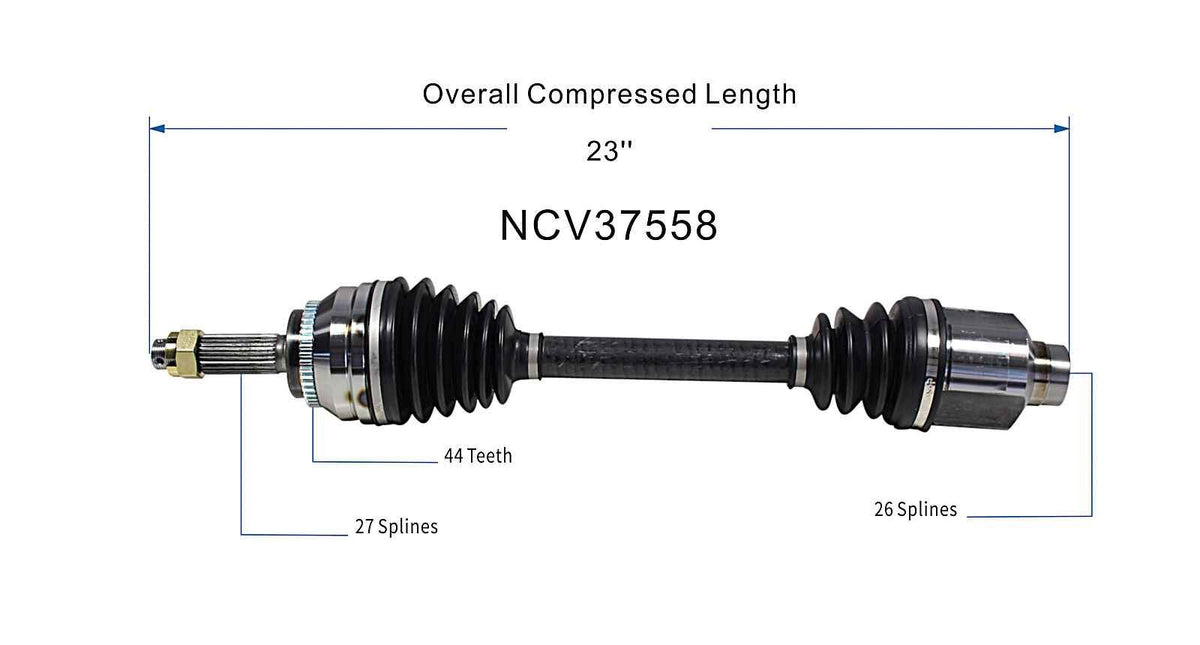 GSP CV Axle Assembly NCV37558 image 6