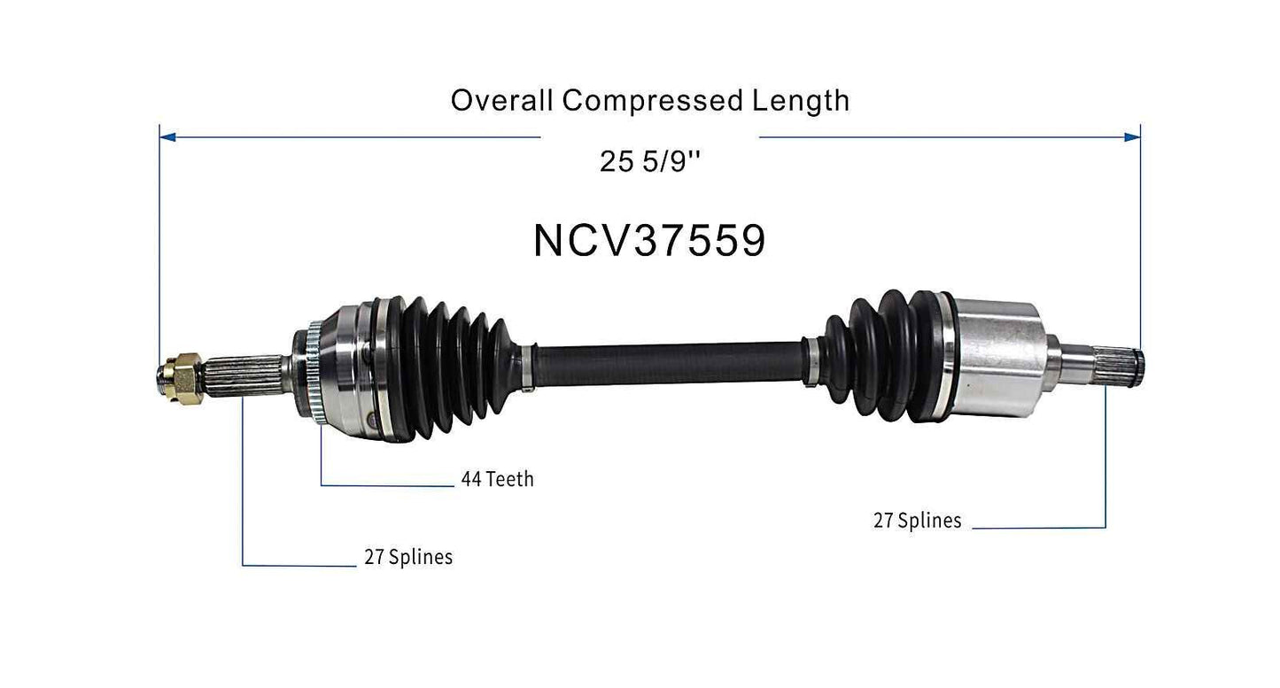 GSP CV Axle Assembly NCV37559 image 6