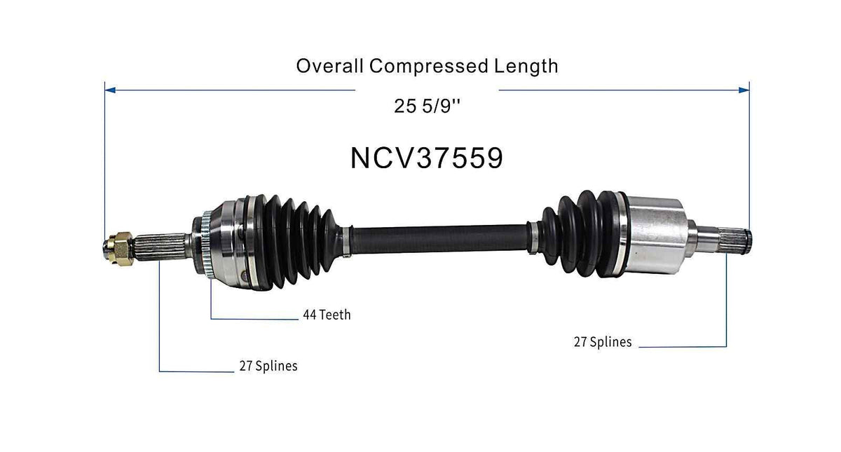 GSP CV Axle Assembly NCV37559 image 6