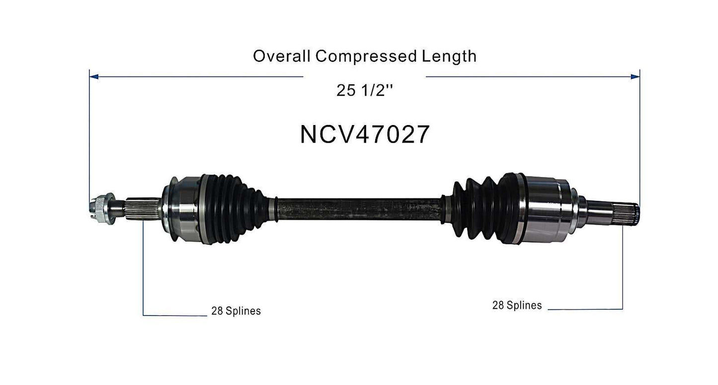 GSP CV Axle Assembly NCV47027 image 6