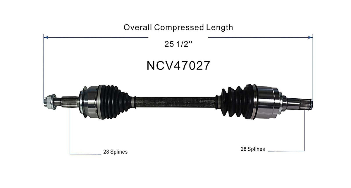 GSP CV Axle Assembly NCV47027 image 6