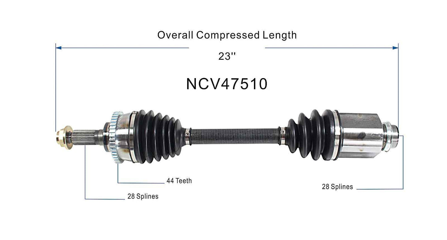 GSP CV Axle Assembly NCV47510 image 6