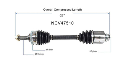 GSP CV Axle Assembly NCV47510 image 6