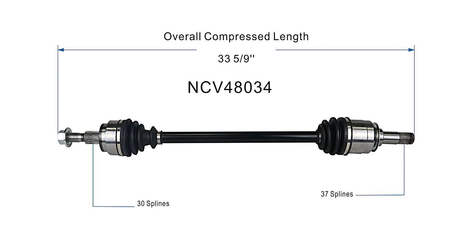 GSP CV Axle Assembly NCV48034