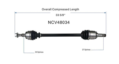 GSP CV Axle Assembly NCV48034
