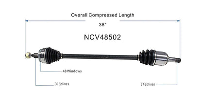 GSP CV Axle Assembly NCV48502