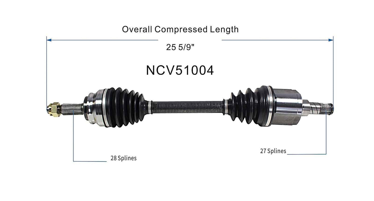 GSP CV Axle Assembly NCV51004