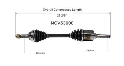 GSP CV Axle Assembly NCV53000 image 6