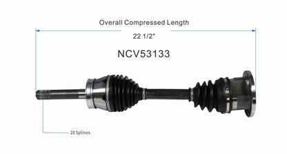 GSP CV Axle Assembly NCV53133 image 6