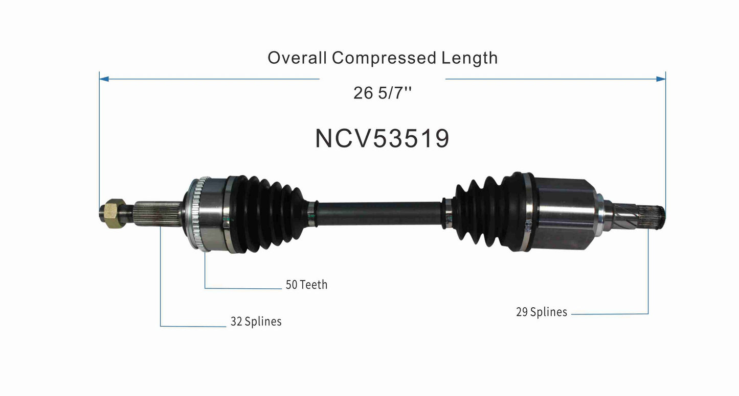GSP CV Axle Assembly NCV53519 image 6