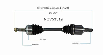 GSP CV Axle Assembly NCV53519 image 6