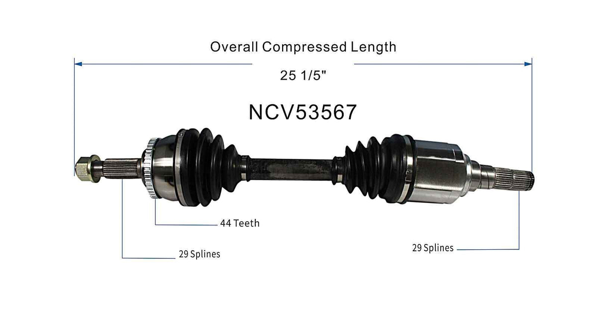 GSP CV Axle Assembly NCV53567 image 6