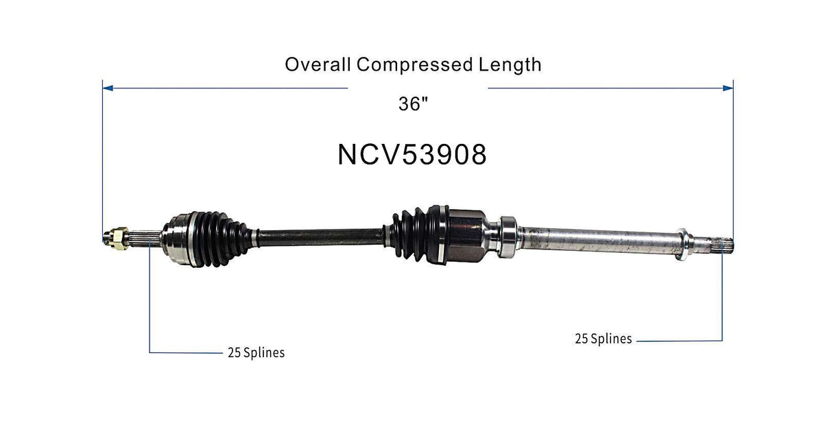 GSP CV Axle Assembly NCV53908 image 6