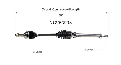 GSP CV Axle Assembly NCV53908 image 6