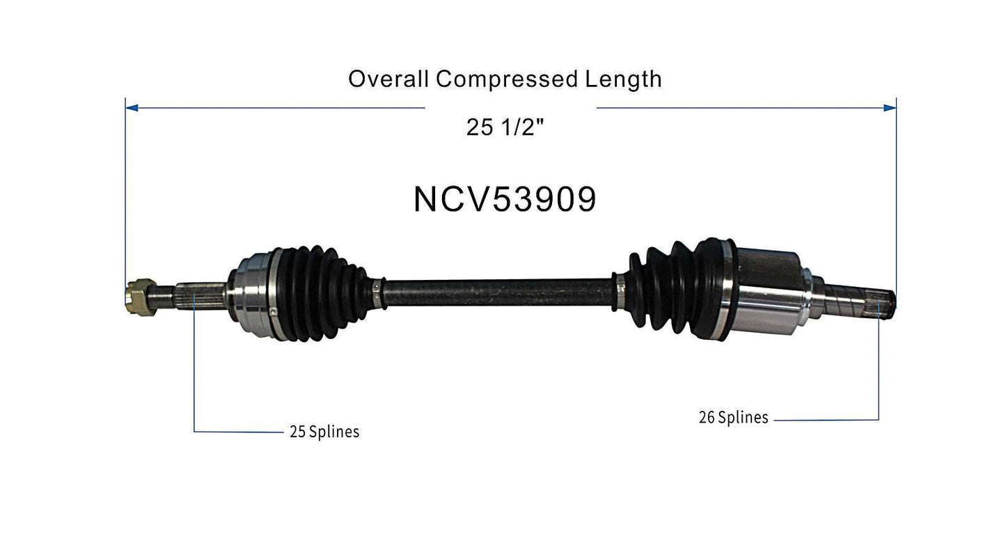 GSP CV Axle Assembly NCV53909 image 6