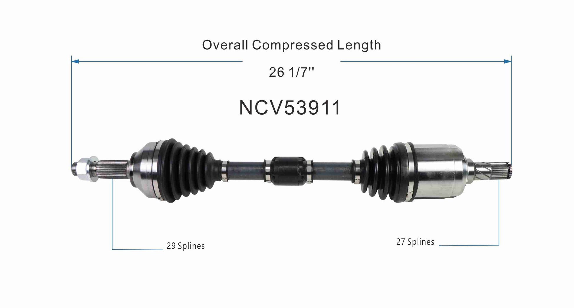 GSP CV Axle Assembly NCV53911 image 6