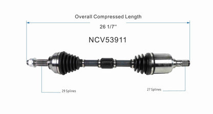 GSP CV Axle Assembly NCV53911 image 6