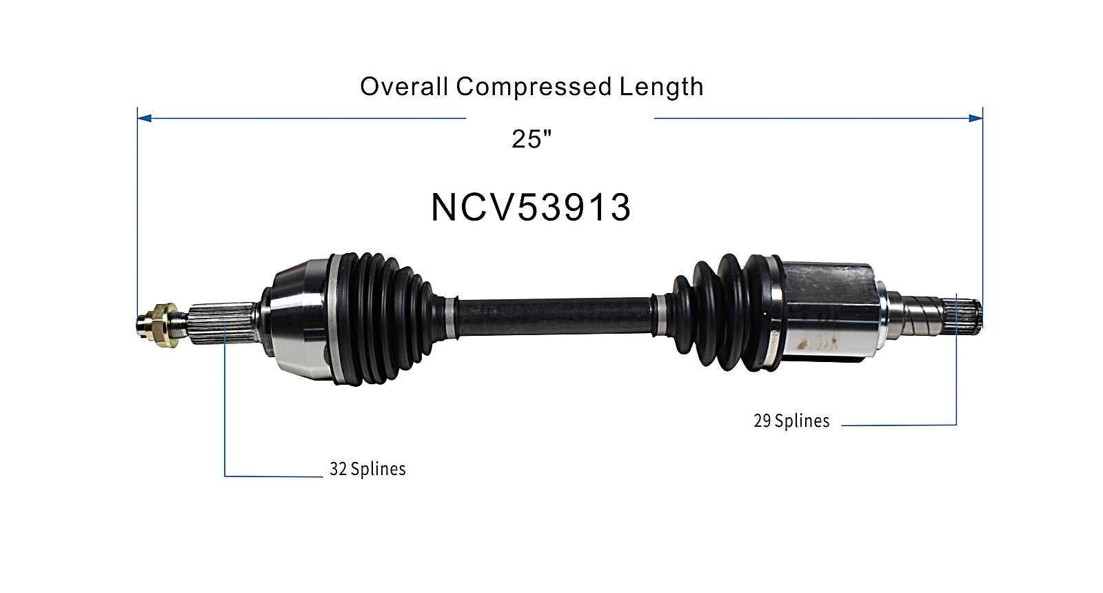GSP CV Axle Assembly NCV53913 image 6