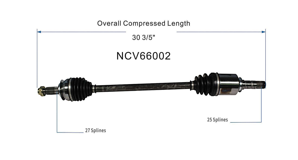 GSP CV Axle Assembly NCV66002 image 6