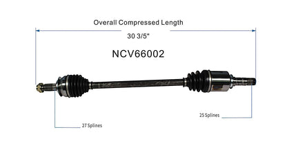 GSP CV Axle Assembly NCV66002 image 6