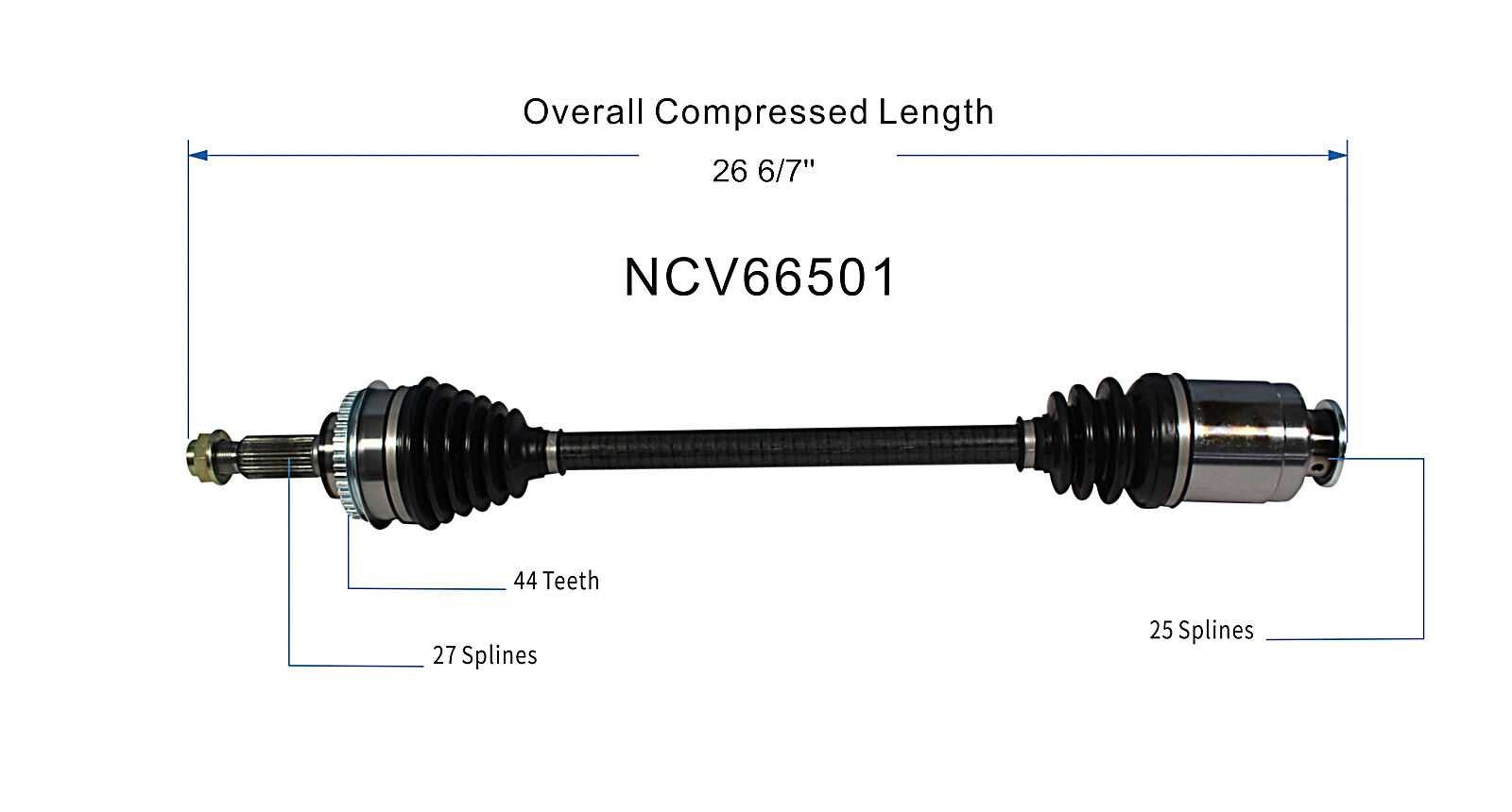 GSP CV Axle Assembly NCV66501 image 6