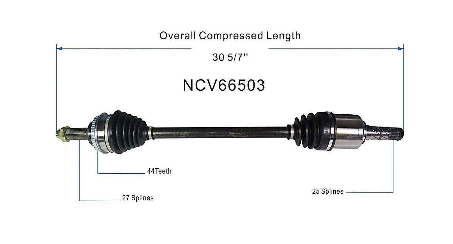 GSP CV Axle Assembly NCV66503