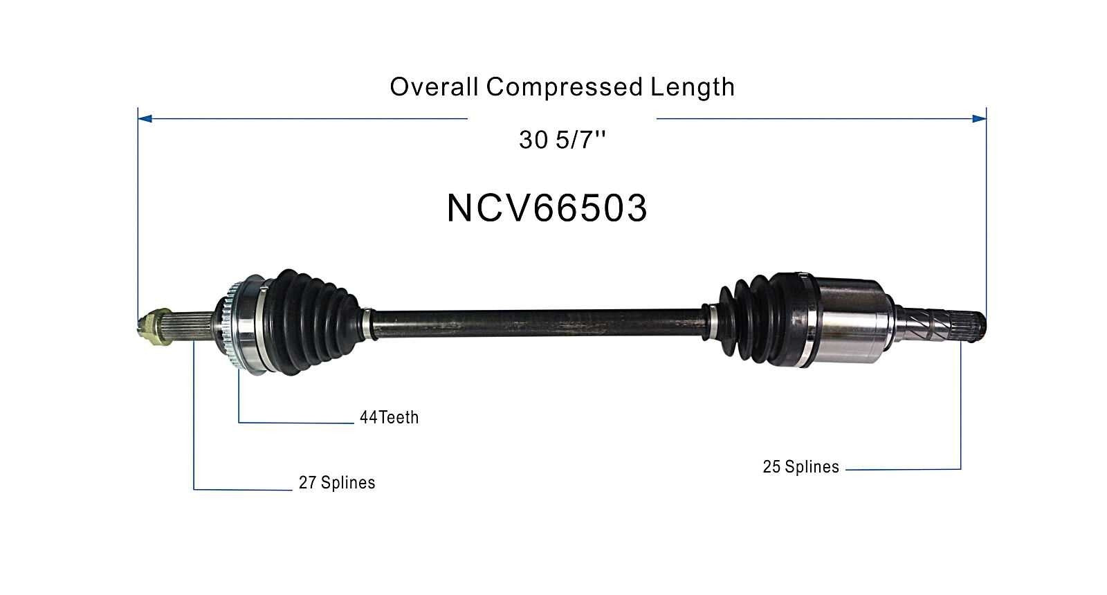 GSP CV Axle Assembly NCV66503